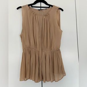 Zara Basic Cream Blouse